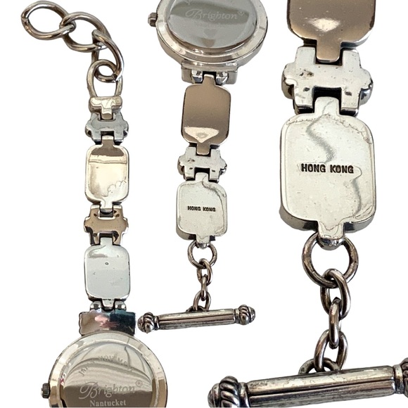 Brighton Nantucket Mixed Metal Watch With Toggle Closure - Picture 10 of 10